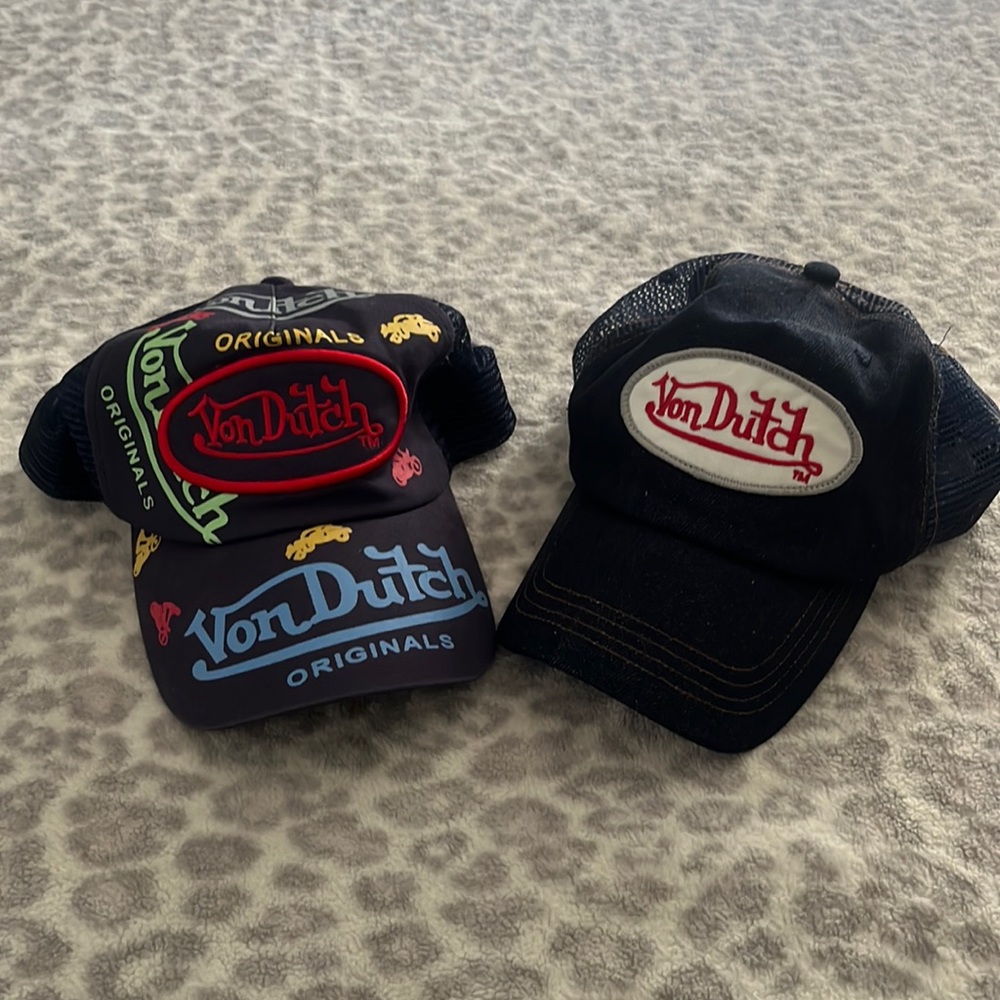 Two Von Dutch Hats, Authentic.